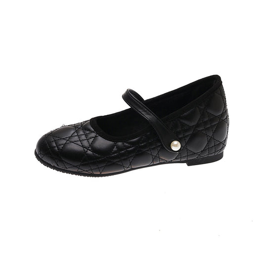 Damen Ballerinas mit modischem Riemen und eleganter Steppoptik EB