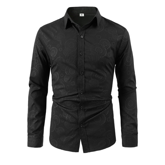 Herren Hemd mit feinem Musterdruck EB