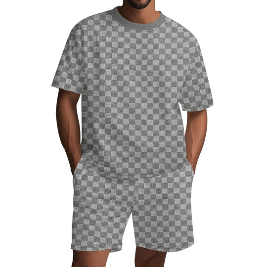 Damen Freizeit-Set mit strukturiertem T-Shirt und Shorts EB