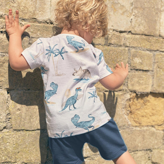 Jungen Sommer Outfit mit Dinosaurier-Print EB