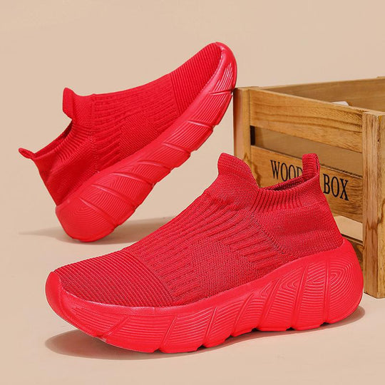 Damen Sneaker mit elastischem Strickdesign und innovativer Dämpfungstechnologie EB
