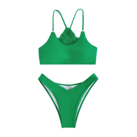 Damen Hoch tailliertes Bikini-Set mit sportivem Schnitt EB