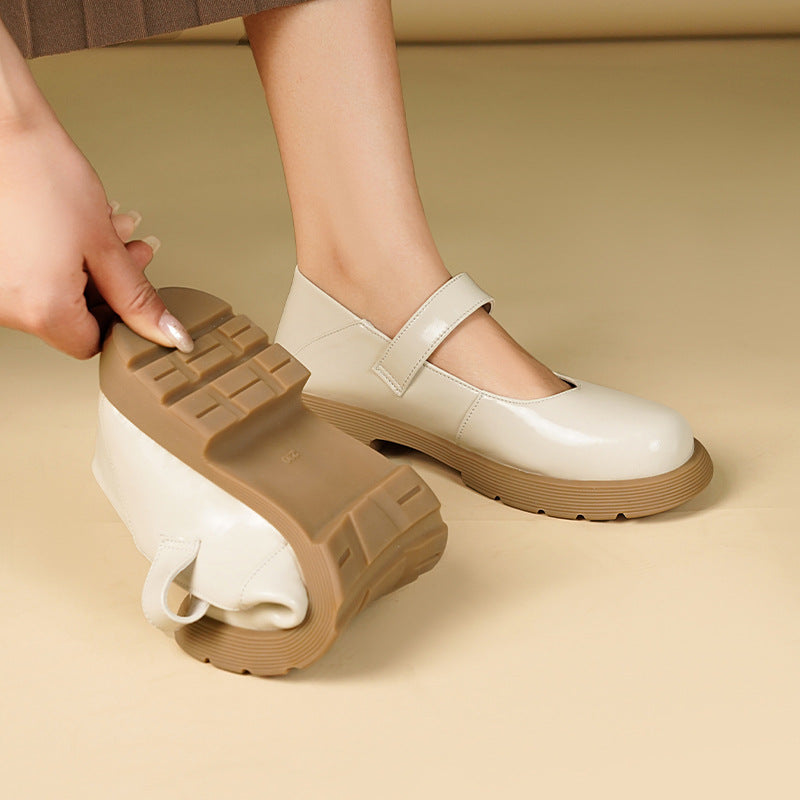 Damen elegante Mary Jane Ballerinas mit Schmuckdetail und rutschfester Sohle EB
