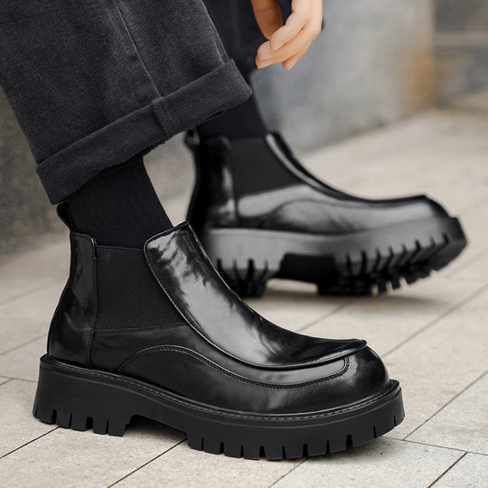 Damen Chelsea Boots mit robustem Profil und elastischen Einsätzen EB