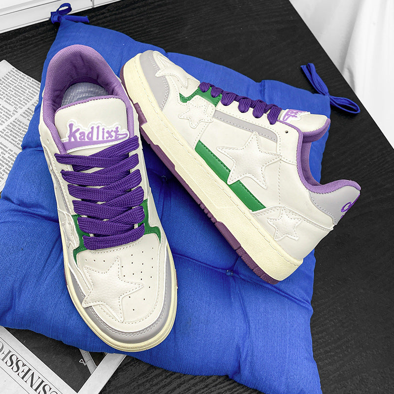 Damen Sneakers mit trendigem Sternen-Design und dämpfender Sohle EB