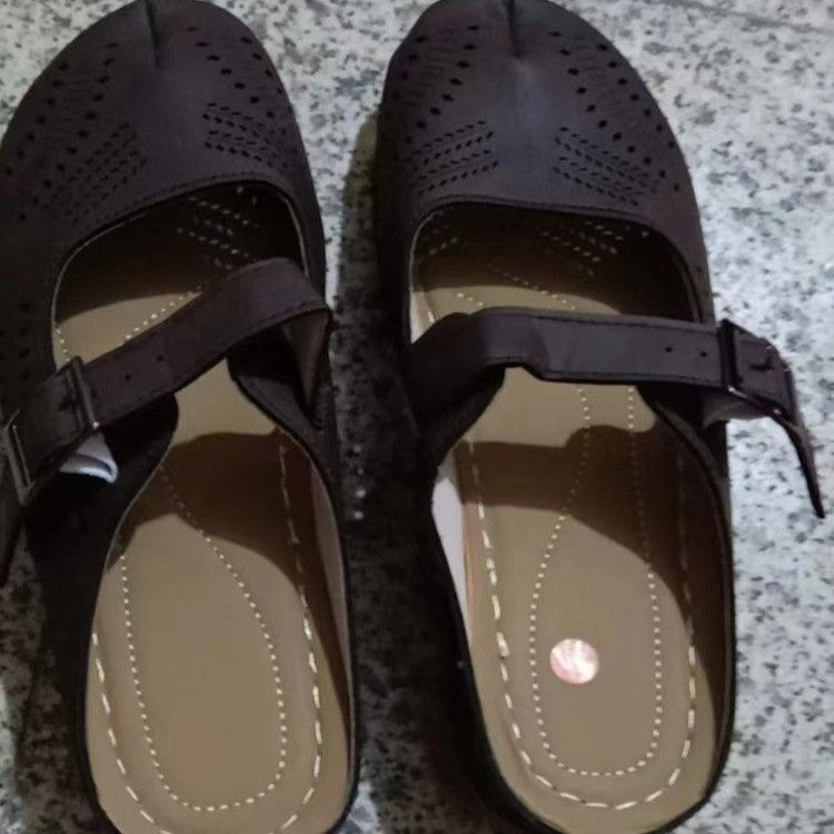 Damen Komfortable und luftige Sandalen mit verstellbarem Riemen EB