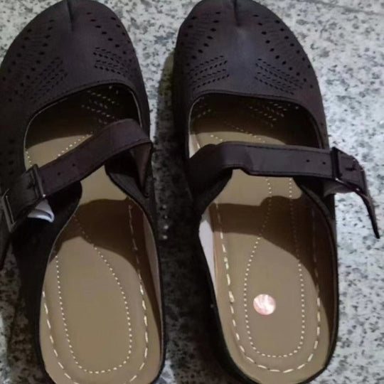 Damen Komfortable und luftige Sandalen mit verstellbarem Riemen EB
