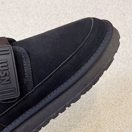 Damen Bequeme Slipper mit komfortablem Klettverschluss und weicher Innensohle EB