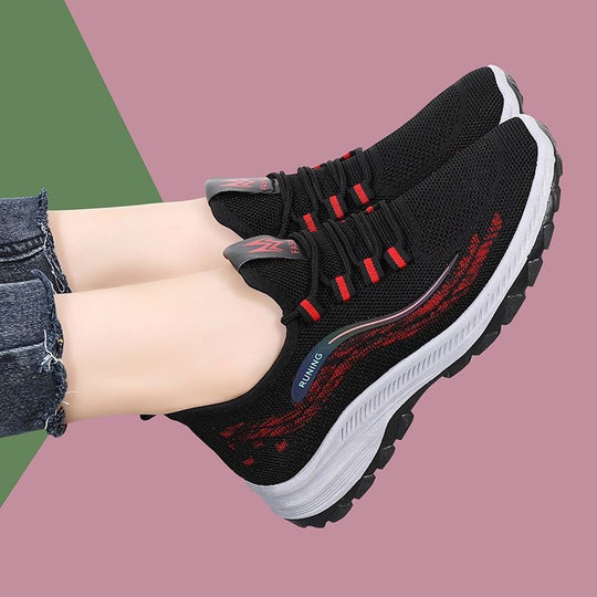 Damen Atmungsaktive Fitness-Sneaker mit rutschfester Außensohle EB