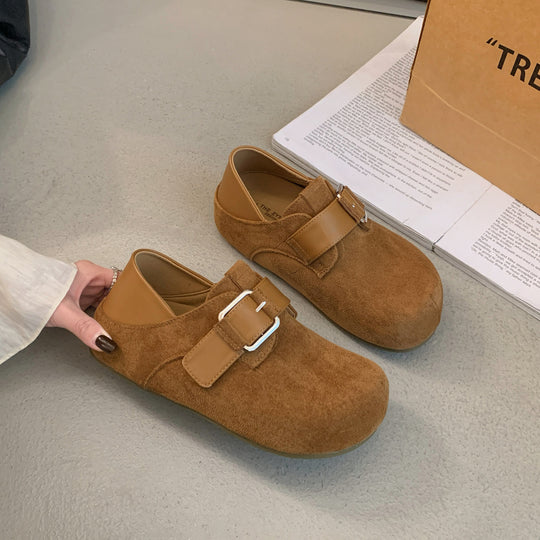 Damen komfortable Clogs mit modischer Schnalle EB