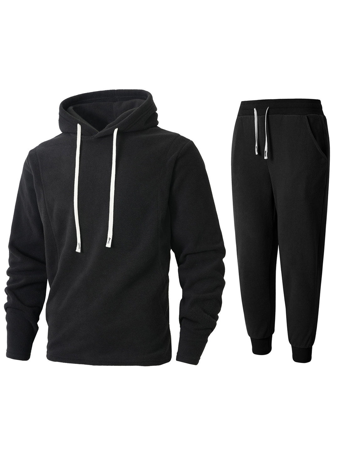 Damen Kuscheliger Fleece-Hoodie und Jogginghose Set EB