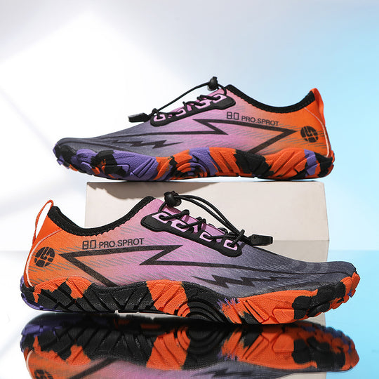 Damen Wasserfeste und flexible Sportschuhe mit elastischem Schnellschnürsystem EB