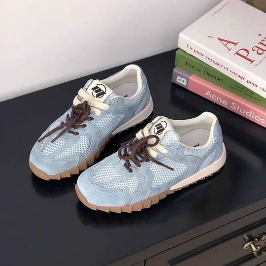Damen Sportliche Sneakers mit atmungsaktiver Mesh-Oberfläche und rutschfester Laufsohle EB