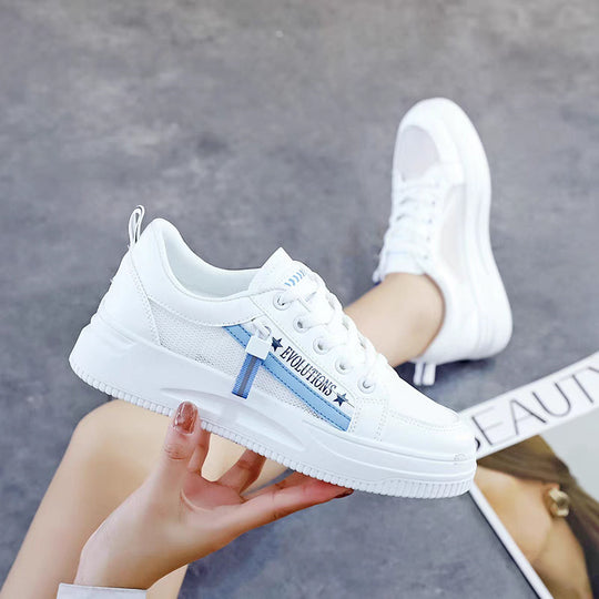 Damen Freizeitsneaker mit modischem Schriftzug und dämpfender Laufsohle EB