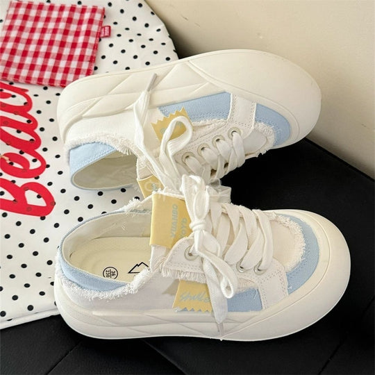 Damen Sneakers mit besonderer Textilstruktur und komfortablem Plateau EB