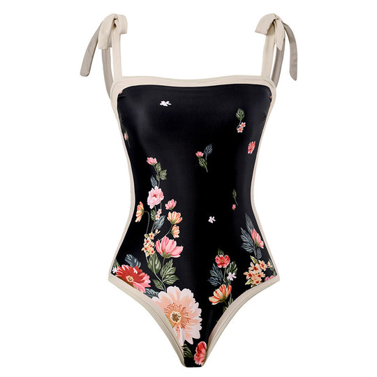 Damen Eleganter Schwimmanzug mit floralem Design EB