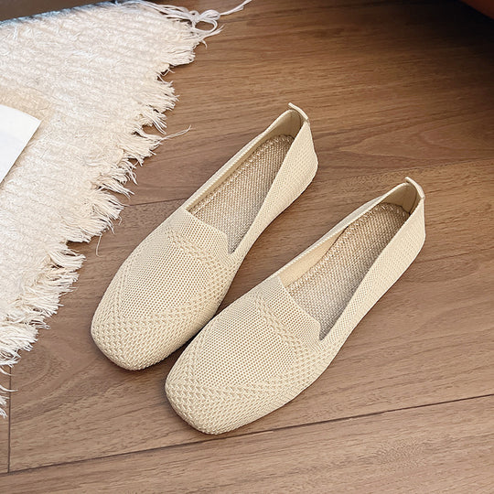 Damen moderne Slingback-Schuhe mit atmungsaktivem Netzmaterial und elastischem Einschlupf EB