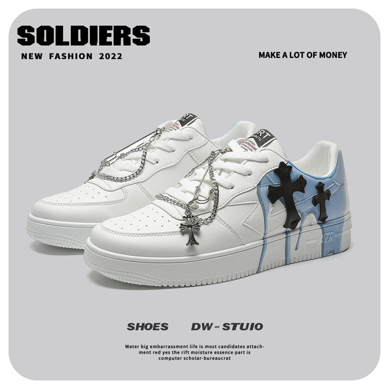 Damen Sneakers im modernen Design mit einzigartigem Ketten-Detail EB