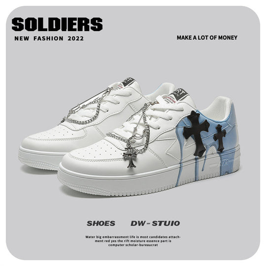 Damen Sneakers im modernen Design mit einzigartigem Ketten-Detail EB