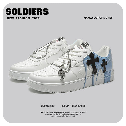 Damen Sneakers im modernen Design mit einzigartigem Ketten-Detail EB