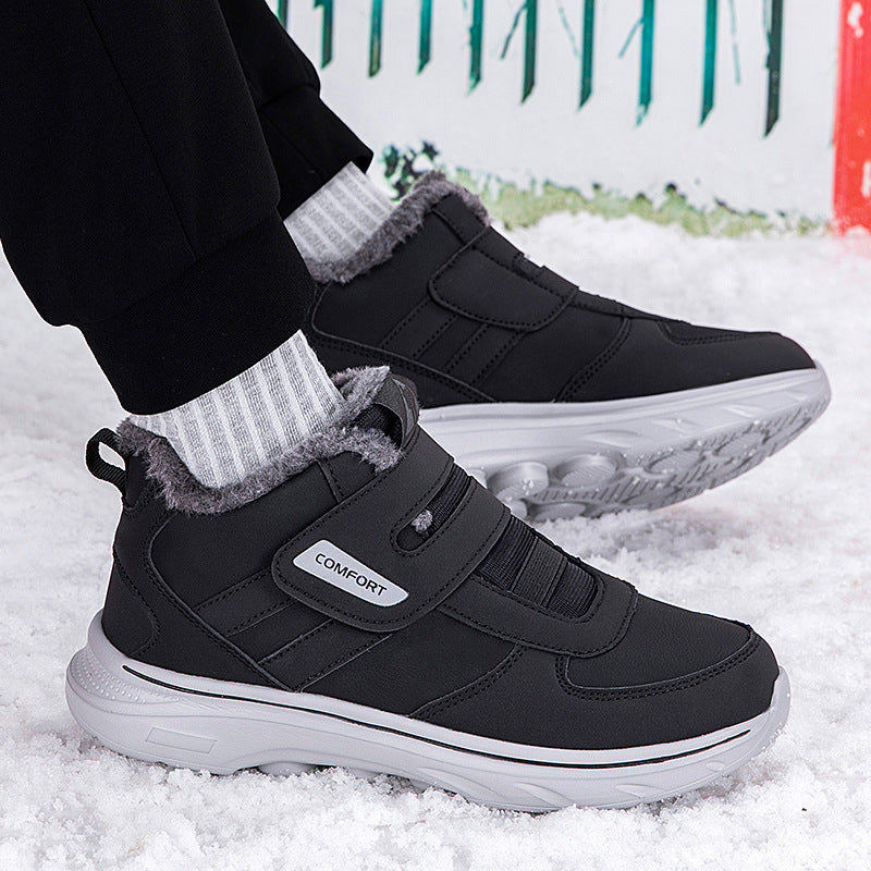 Damen Gefütterte Winter-Sneaker mit praktischen Klettverschlüssen EB