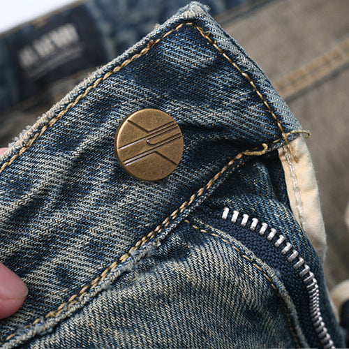 Damen weit geschnittene Jeans mit einzigartigem Vintage-Look EB