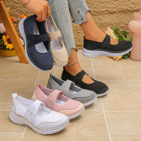 Damen modische Slip-On Sneakers mit ergonomischem Design EB