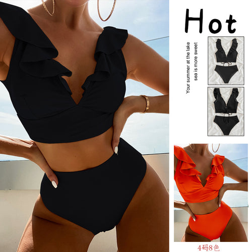 Damen Bikiniset mit verspielten Rüschendetails EB