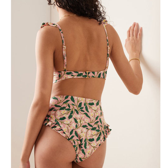 Damen Bikiniset mit verspielten Rüschendetails EB
