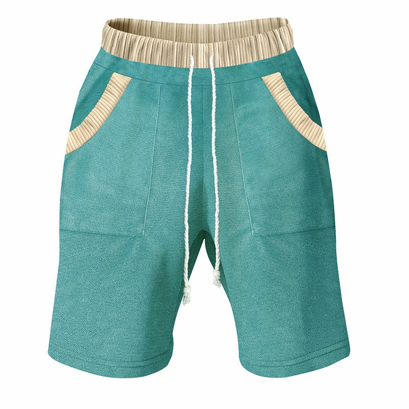 Herren Freizeit-Shorts mit elastischem Bund und praktischen Seitentaschen EB