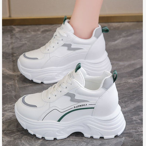 Damen Sportliche Chunky Sneakers mit atmungsaktive Obermaterialien EB