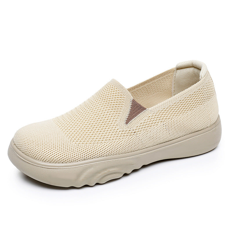Damen Bequeme und atmungsaktive Slip-On Freizeitschuhe mit flexiblem Obermaterial EB
