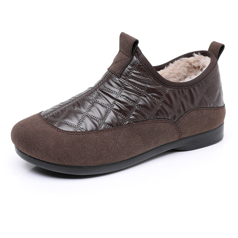 Damen Bequeme und isolierende Hausschuhe mit rutschfester Sohle EB