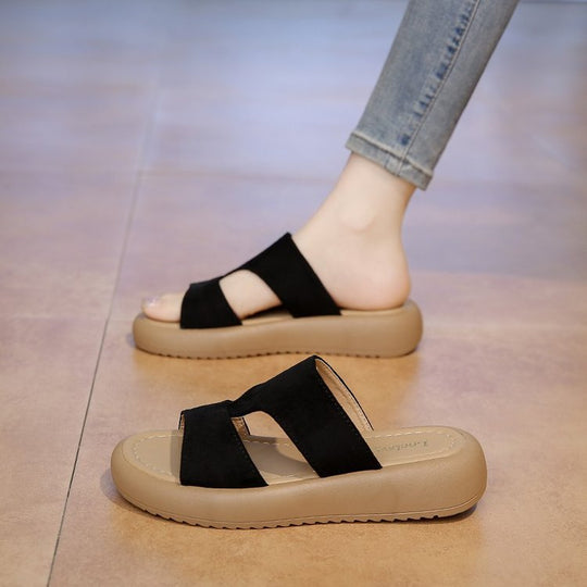 Damen Trendige Riemensandalen mit Komfort-Fußbett EB