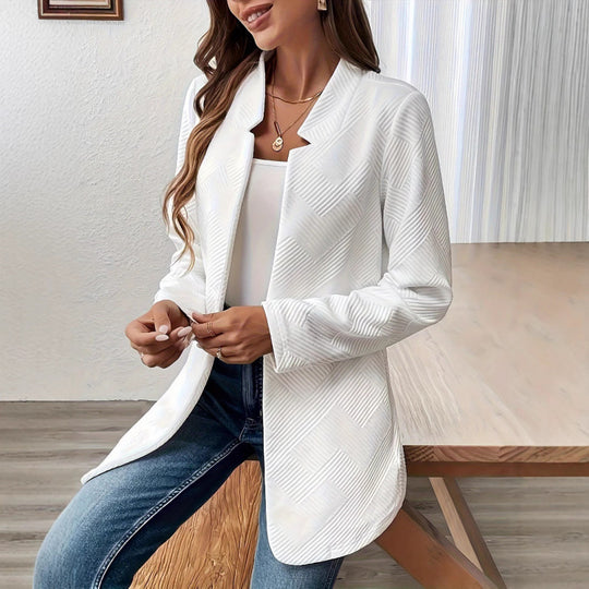 Damen Elegante Jacke im modernen Schnitt mit strukturiertem Design EB