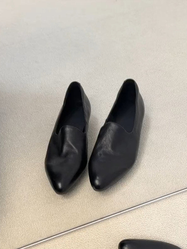 Damen spitz zulaufende Mokassins mit elegantem Schlupfdesign EB