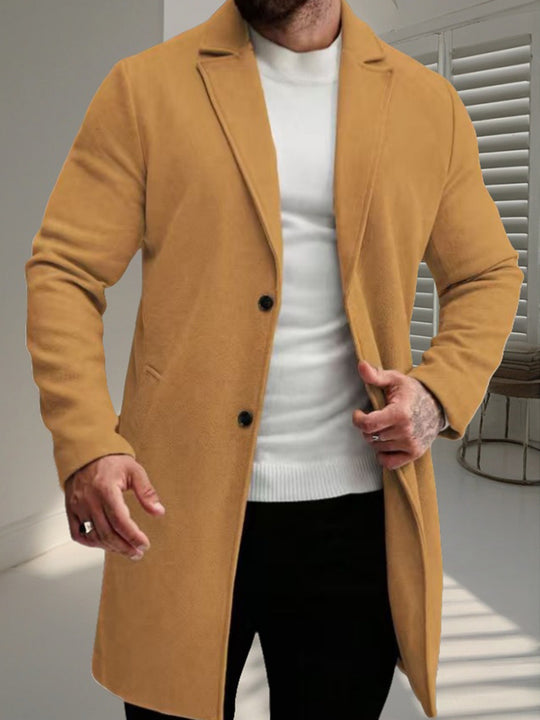 Herren eleganter Wollmantel EB