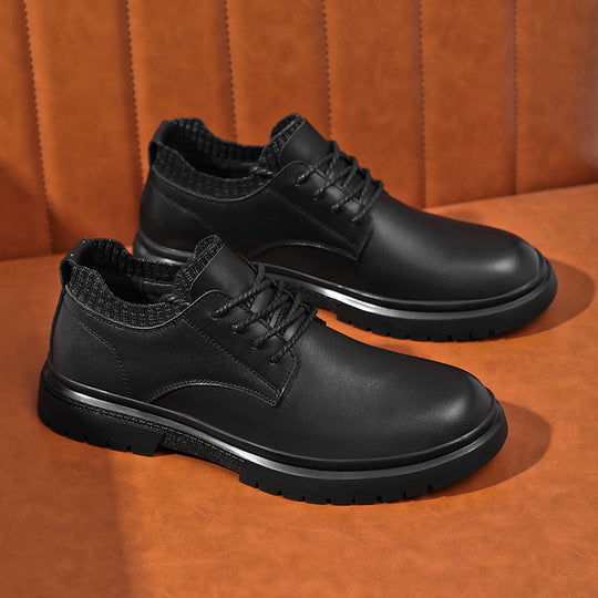 Herren Elegante Schnürschuhe mit rutschfester Sohle und atmungsaktivem Innenfutter EB