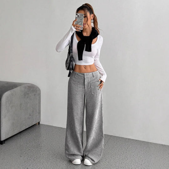 Damen Weite Cordhose EB