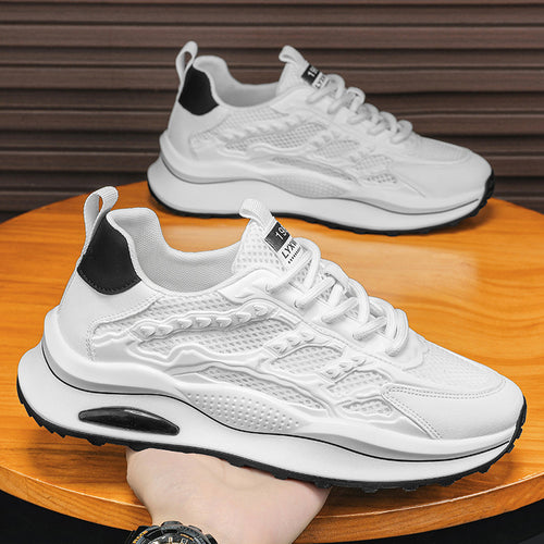 Damen Sportliche Dämpfungssneakers mit atmungsaktiver Mesh-Oberfläche EB