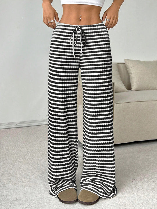 Damen luftige Komfort-Hose mit elastischem Bund und Taschen EB
