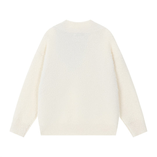 Damen Kuscheliger Pullover mit innovativem Schal-Detail EB