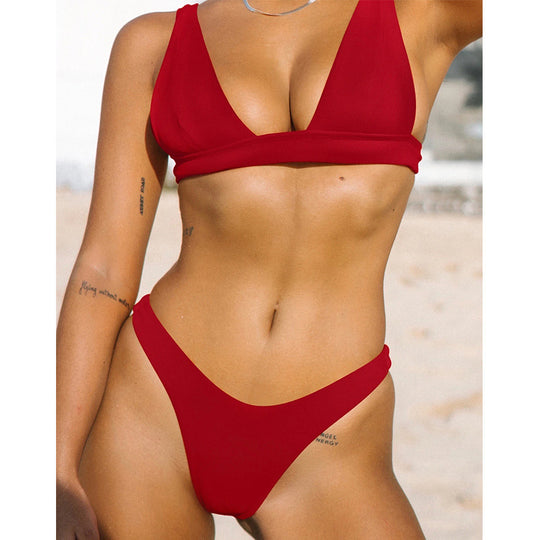 Damen Zweiteiliges Bikini-Set mit floralem Design EB