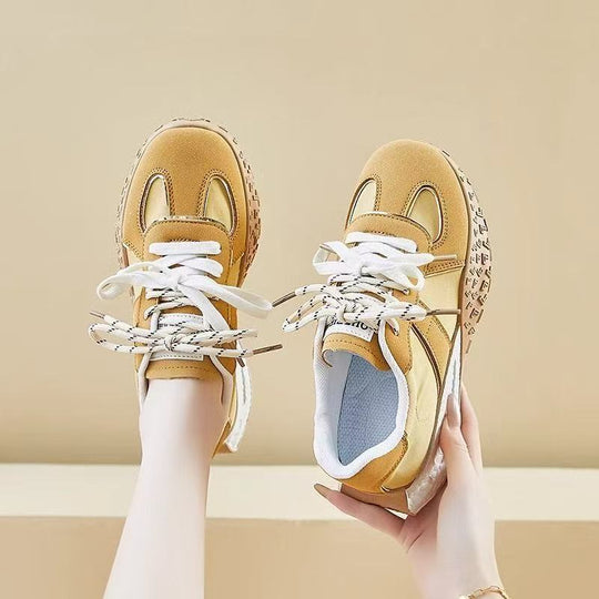 Damen Fashion Sneakers mit atmungsaktivem Obermaterial und komfortabler Dämpfung EB