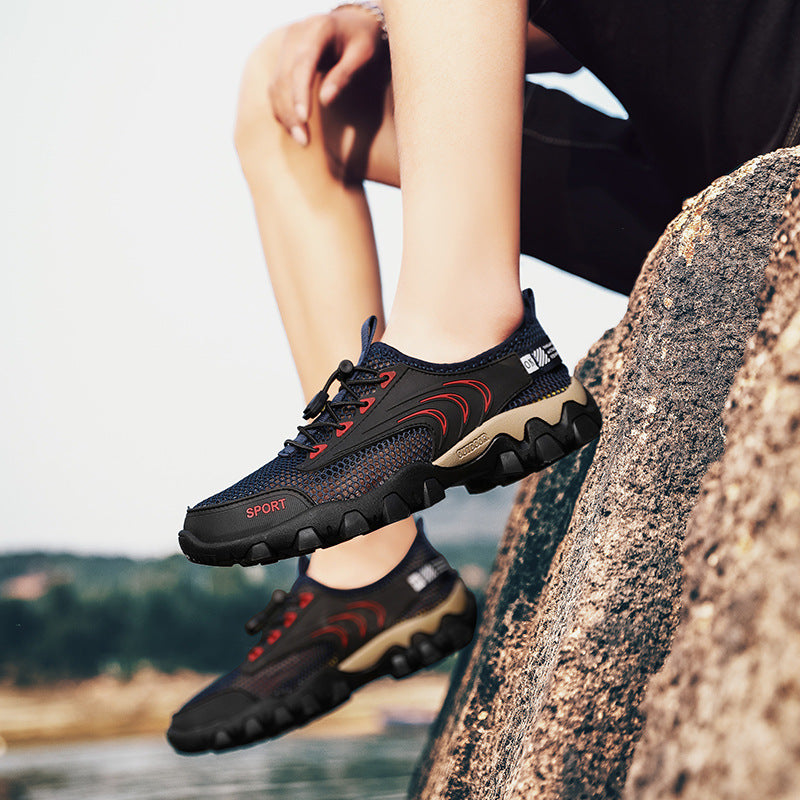 Damen Sportliche Mesh-Sneaker mit rutschfestem Profil EB