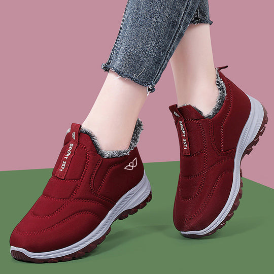 Damen gefütterte Slip-On Freizeitschuhe EB