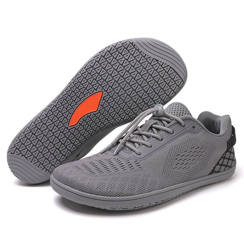 Unisex nan barfuß-inspirierter Strick-Sneaker mit elastischer Passform, Schnellzugkordel und griffiger Vollgummi-Laufsohle EB
