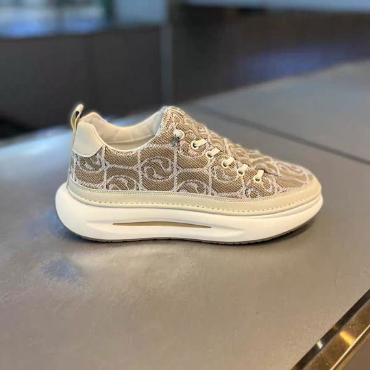 Damen Sneaker mit stilvollem Muster und gepolsterter Sohle EB
