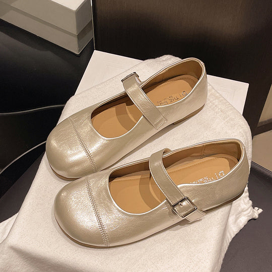 Damen Elegante Ballerinas mit verstellbarem Riemchen und komfortablem Innenfutter EB