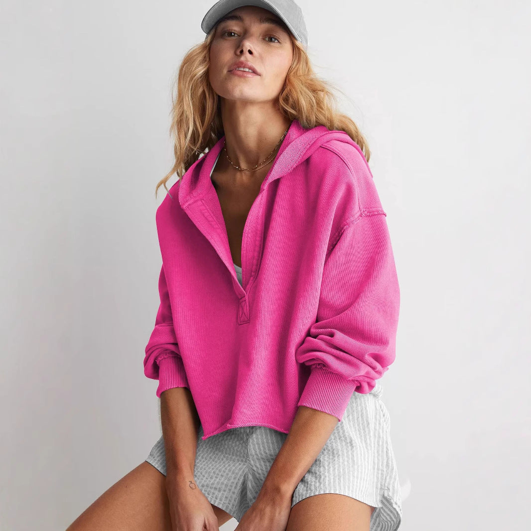 Damen Oversized Kapuzenpullover EB